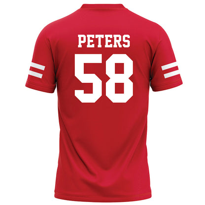 Nebraska - NCAA Football : Jake Peters - Red Football Jersey-1