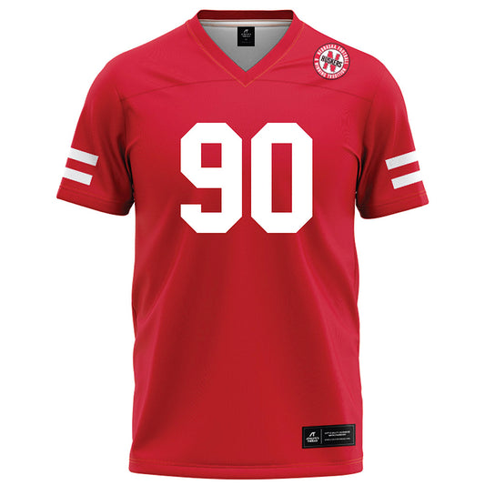 Nebraska - NCAA Football : John Hohl - Red Football Jersey-0