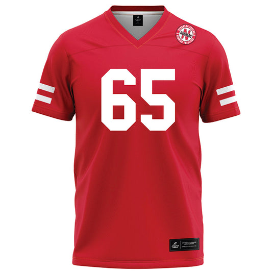 Nebraska - NCAA Football : Paul Mubenga - Red Football Jersey-0