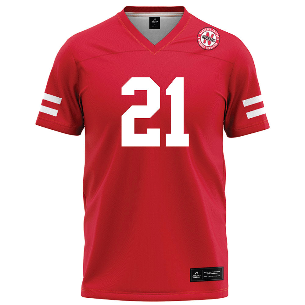 Nebraska - NCAA Football : Rex Guthrie - Red Football Jersey-0