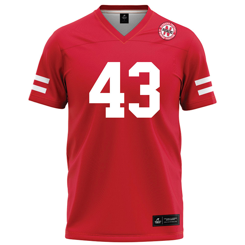 Nebraska - NCAA Football : Will Hawthorne - Red Football Jersey-0