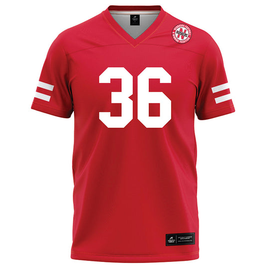 Nebraska - NCAA Football : Rowdy Bauer - Red Football Jersey-0
