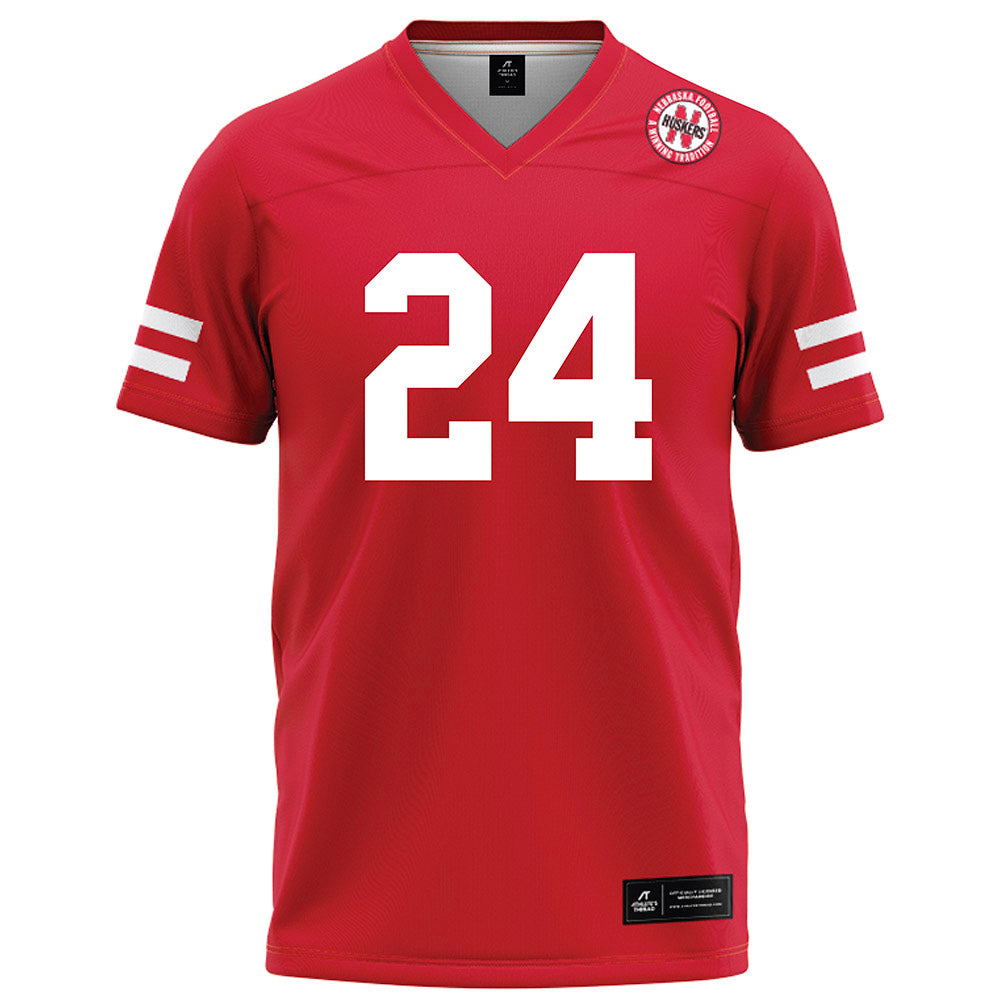 Nebraska - NCAA Football : Nalin Scott - Red Football Jersey-0