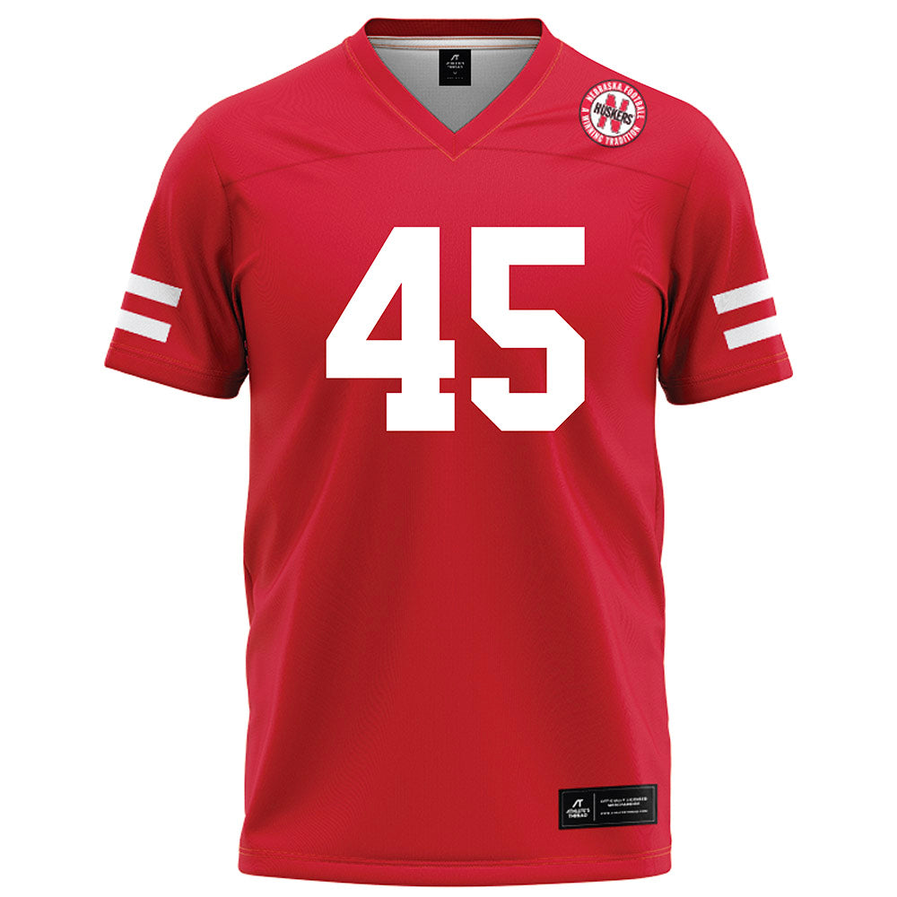 Nebraska - NCAA Football : Dylan Rogers - Red Football Jersey-0