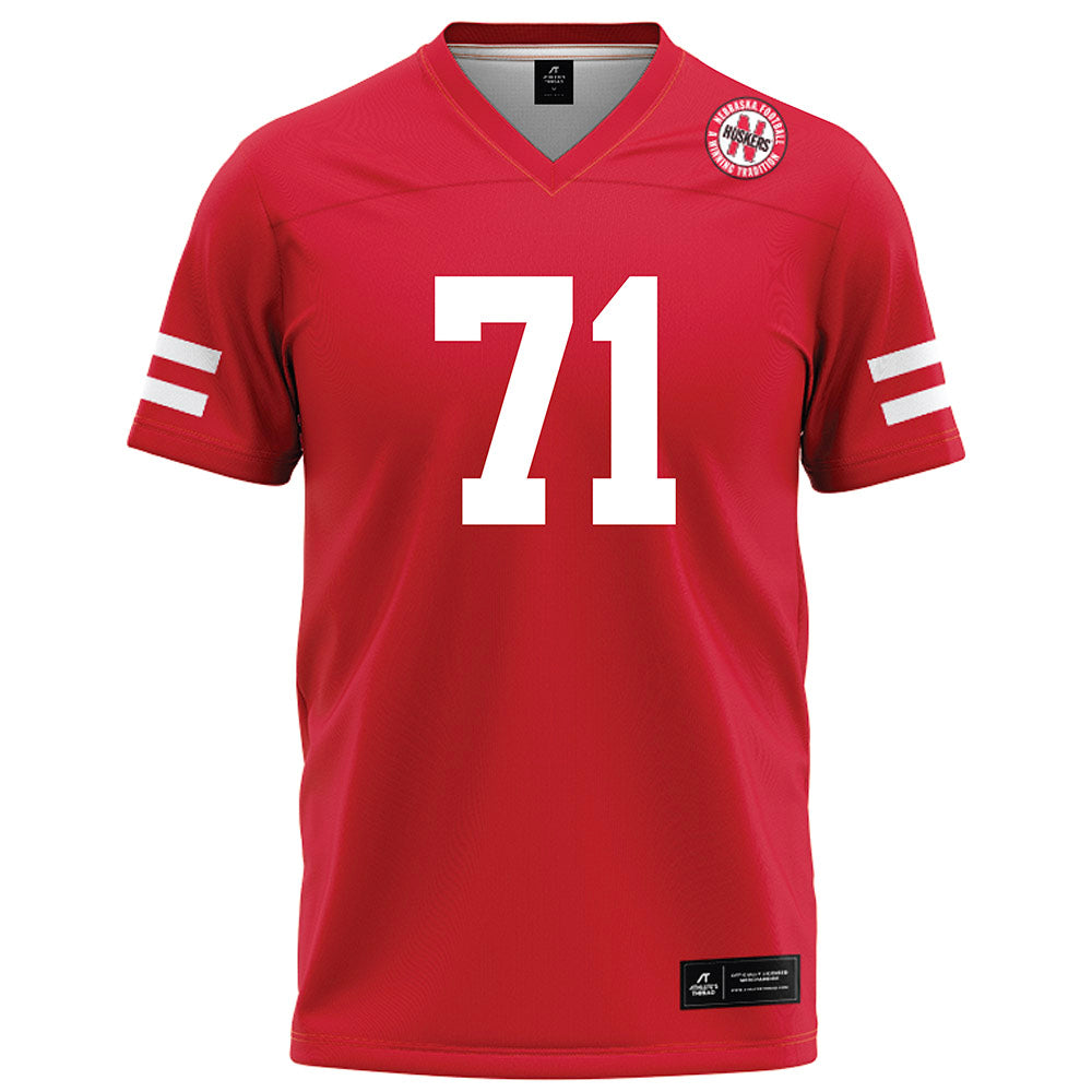 Nebraska - NCAA Football : Tyson Terry - Red Football Jersey-0