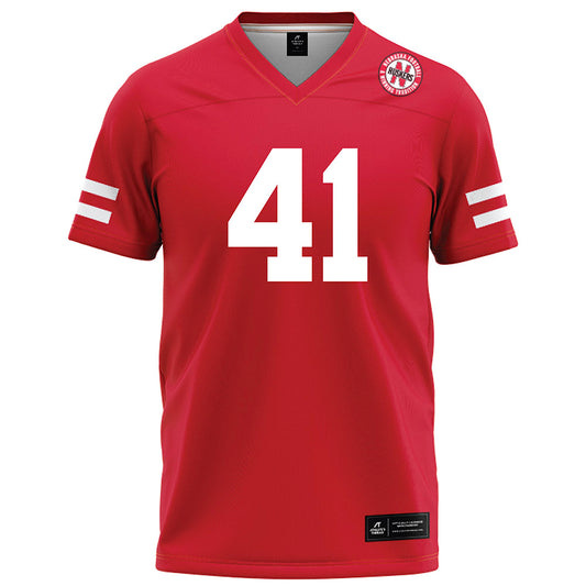 Nebraska - NCAA Football : Tanner Terch - Red Football Jersey-0