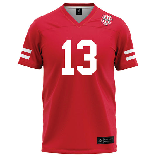 Nebraska - NCAA Football : Nyziah Hunter - Red Football Jersey-0