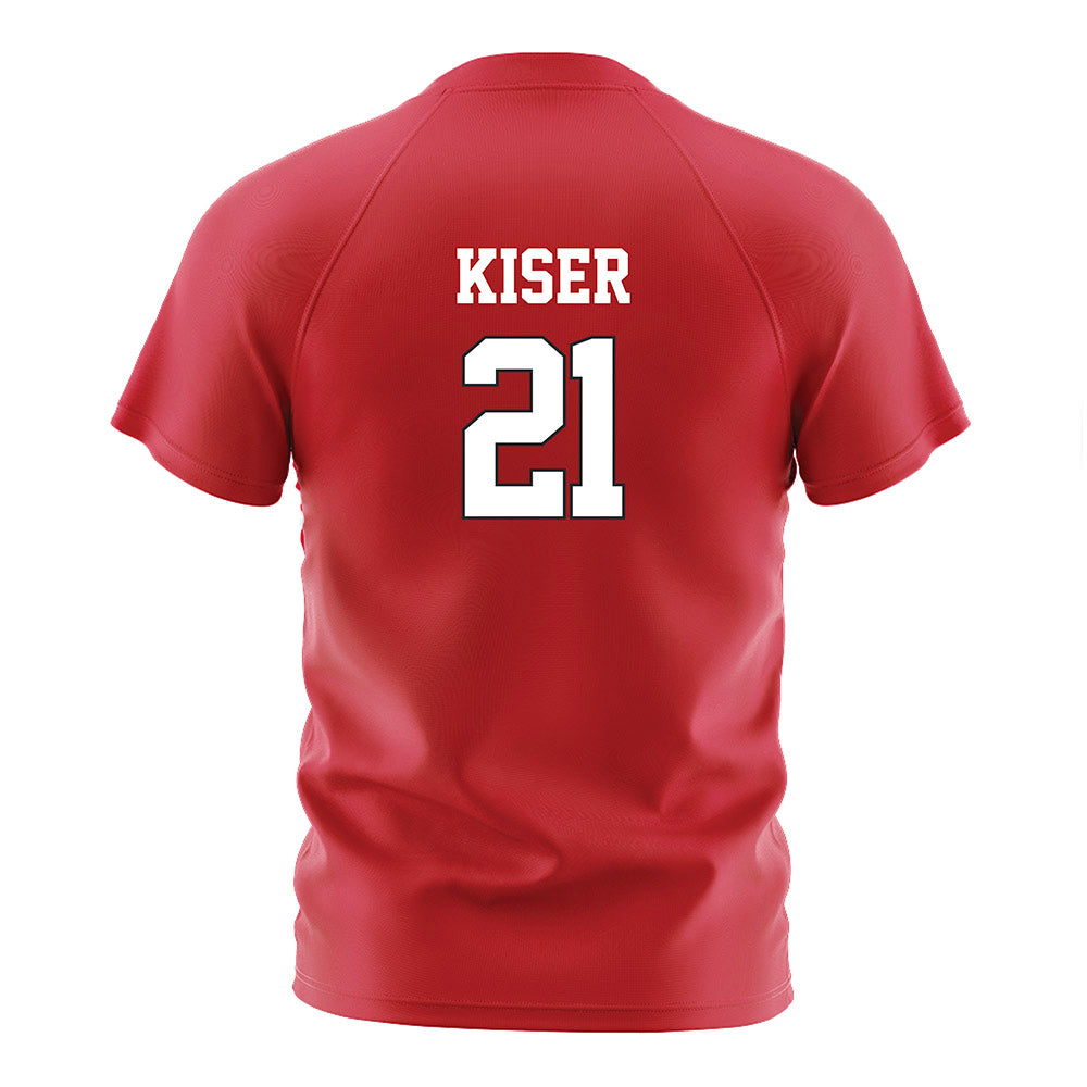 Nebraska - NCAA Women's Soccer : Izzie Kiser - Red Soccer Jersey-1