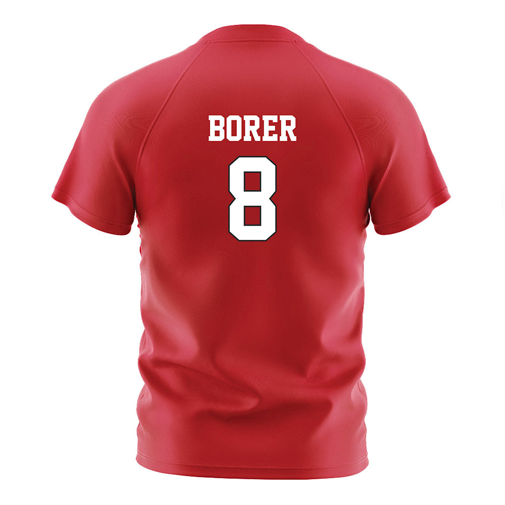 Nebraska - NCAA Women's Soccer : Reese Borer - Red Soccer Jersey-1