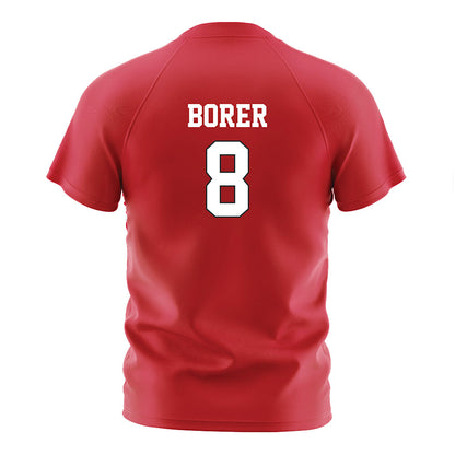 Nebraska - NCAA Women's Soccer : Reese Borer - Red Soccer Jersey-1