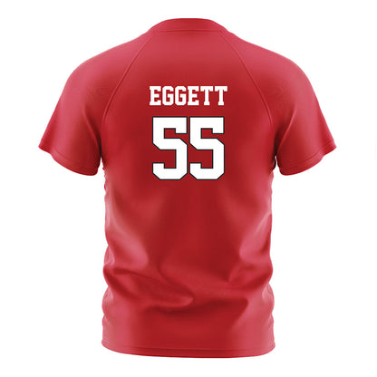 Nebraska - NCAA Women's Soccer : Kate Eggett - Red Soccer Jersey-1