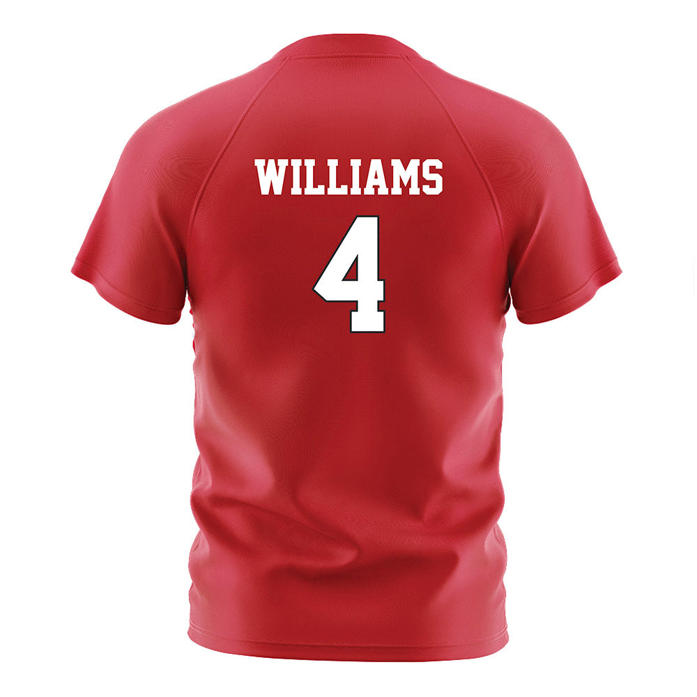 Nebraska - NCAA Women's Soccer : Karli Williams - Red Soccer Jersey-1
