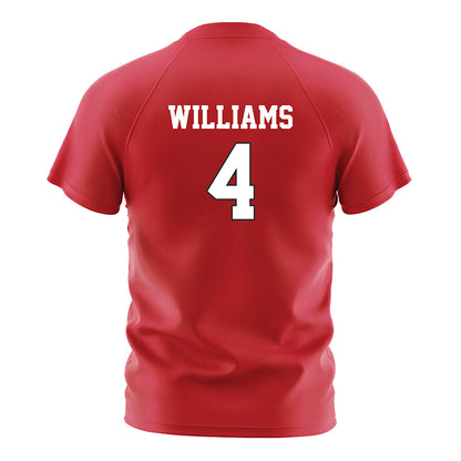 Nebraska - NCAA Women's Soccer : Karli Williams - Red Soccer Jersey-1