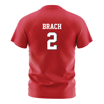 Nebraska - NCAA Women's Soccer : Mila Brach - Red Soccer Jersey-1