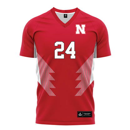Nebraska - NCAA Women's Soccer : Madison Osborn - Red Soccer Jersey-0
