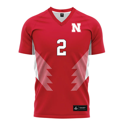 Nebraska - NCAA Women's Soccer : Mila Brach - Red Soccer Jersey-0