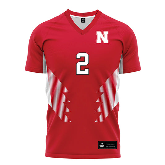 Nebraska - NCAA Women's Soccer : Mila Brach - Red Soccer Jersey-0
