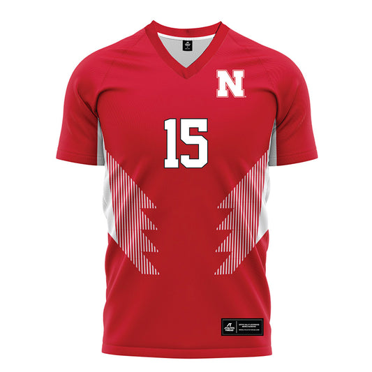 Nebraska - NCAA Women's Soccer : Alexa Gobel - Red Soccer Jersey-0