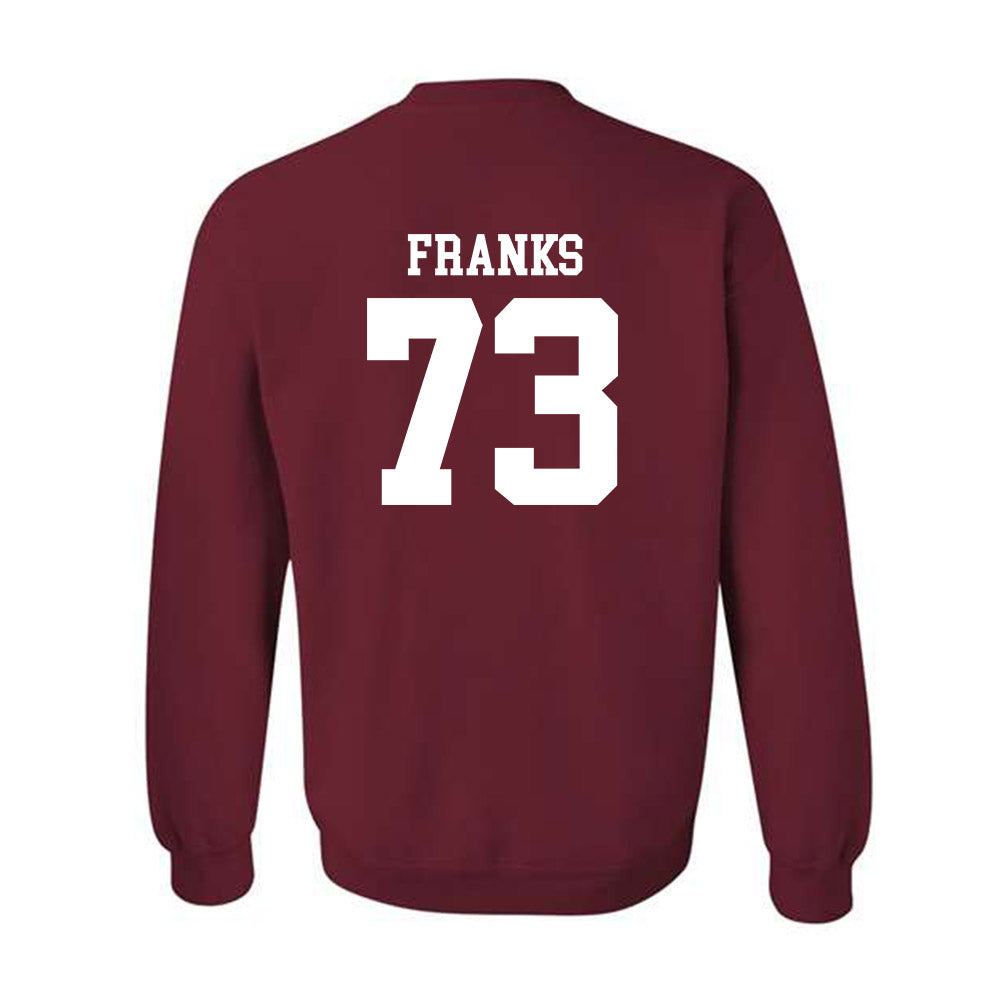 UMass - NCAA Football : Zachary Franks - Generic Shersey Crewneck Sweatshirt-1