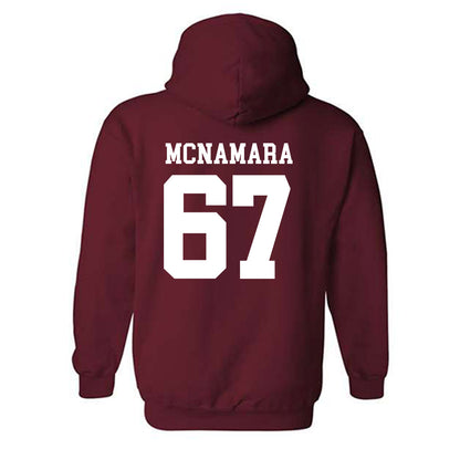 UMass - NCAA Football : William Mcnamara - Generic Shersey Hooded Sweatshirt-1