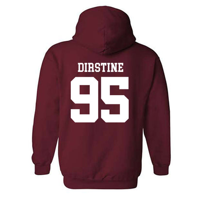 UMass - NCAA Football : Hollis Dirstine - Generic Shersey Hooded Sweatshirt-1