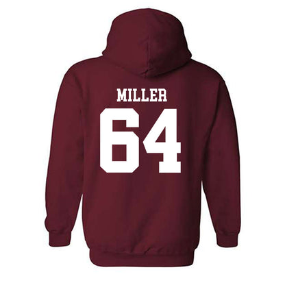 UMass - NCAA Football : Peyton Miller - Generic Shersey Hooded Sweatshirt-1