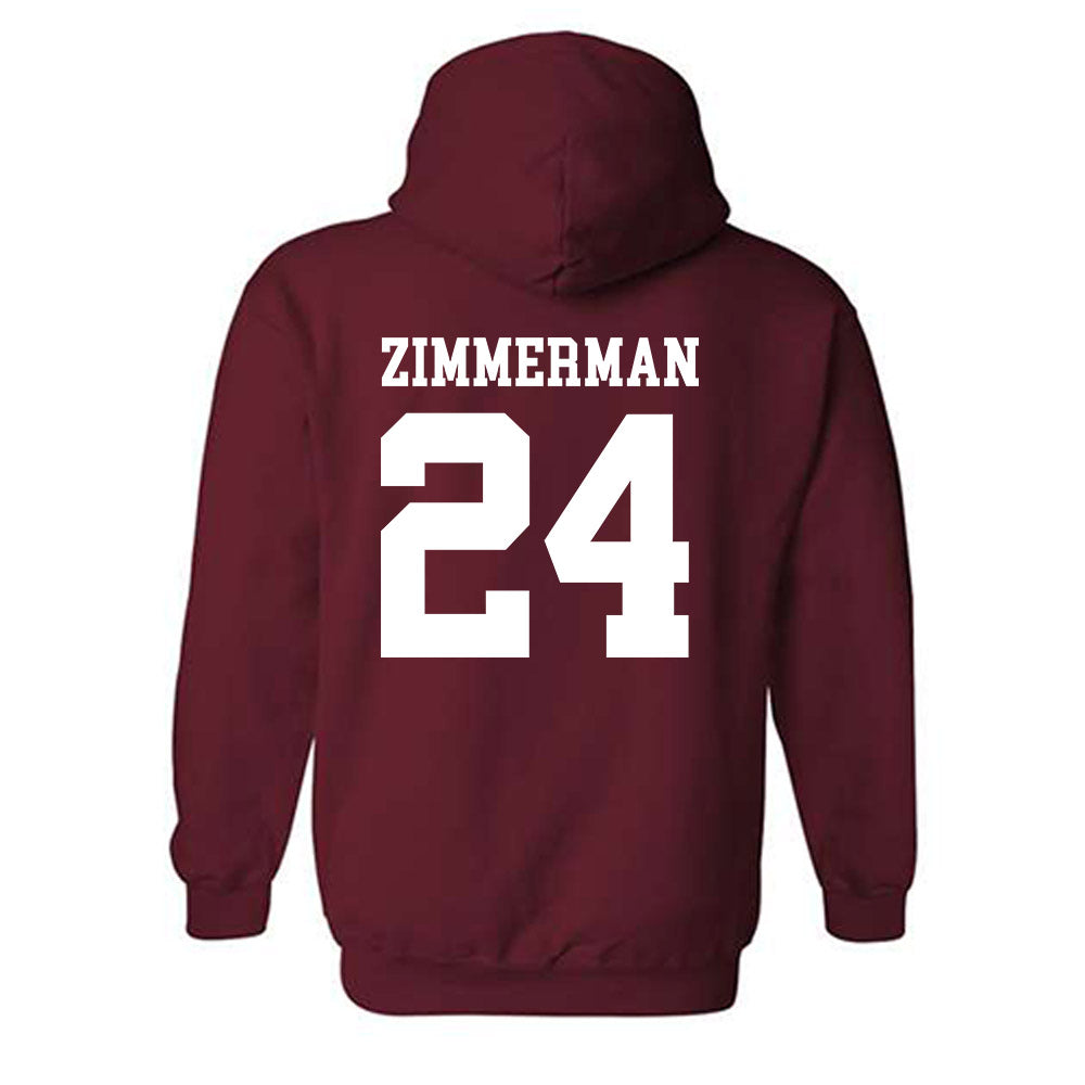 UMass - NCAA Men's Ice Hockey : Elias Zimmerman - Generic Shersey Hooded Sweatshirt-1