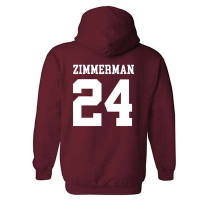 UMass - NCAA Men's Ice Hockey : Elias Zimmerman - Generic Shersey Hooded Sweatshirt-1