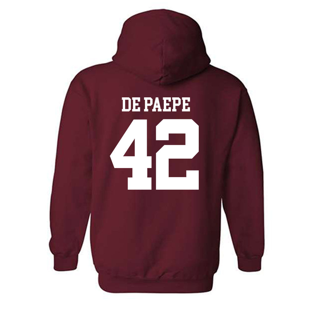 UMass - NCAA Football : Andrew De Paepe - Generic Shersey Hooded Sweatshirt-1