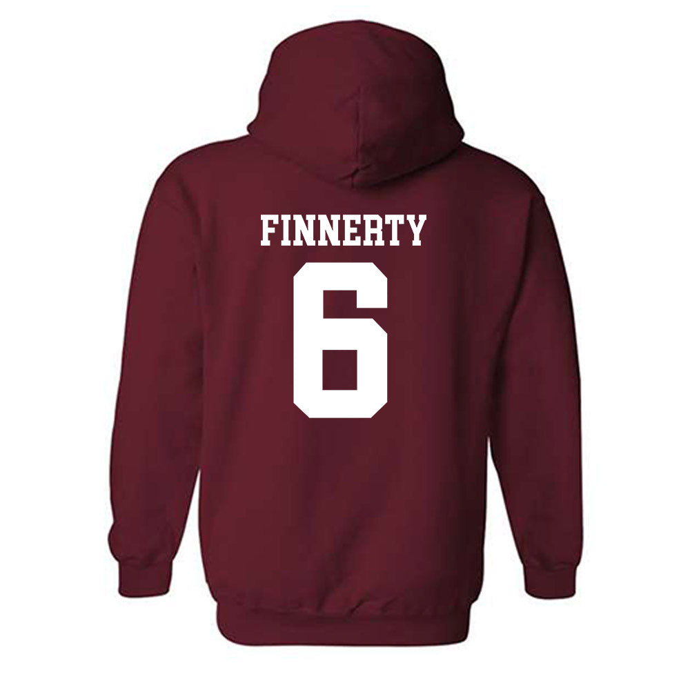 UMass - NCAA Men's Lacrosse : Michael Finnerty - Generic Shersey Hooded Sweatshirt-1