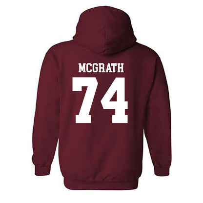 UMass - NCAA Football : Jake McGrath - Generic Shersey Hooded Sweatshirt-1