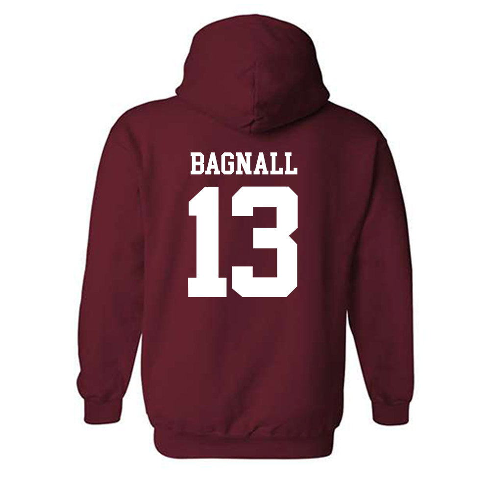 UMass - NCAA Men's Lacrosse : Thomas Bagnall - Generic Shersey Hooded Sweatshirt-1