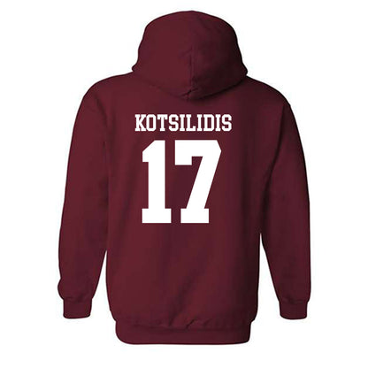 UMass - NCAA Men's Lacrosse : Max Kotsilidis - Generic Shersey Hooded Sweatshirt-1