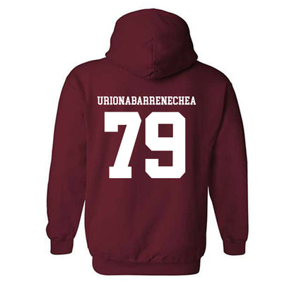UMass - NCAA Football : Aitor Urionabarrenechea - Generic Shersey Hooded Sweatshirt-1