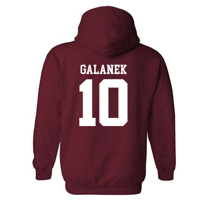 UMass - NCAA Men's Ice Hockey : Jack Galanek - Generic Shersey Hooded Sweatshirt-1
