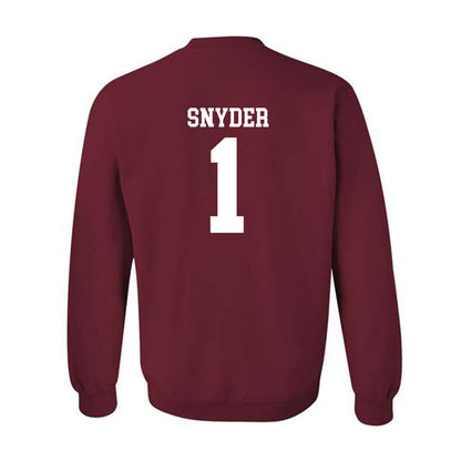 UMass - NCAA Football : DD Snyder - Generic Shersey Crewneck Sweatshirt-1