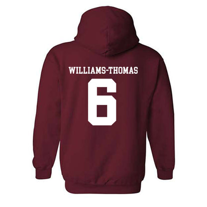 UMass - NCAA Football : Justin Williams-Thomas - Generic Shersey Hooded Sweatshirt-1