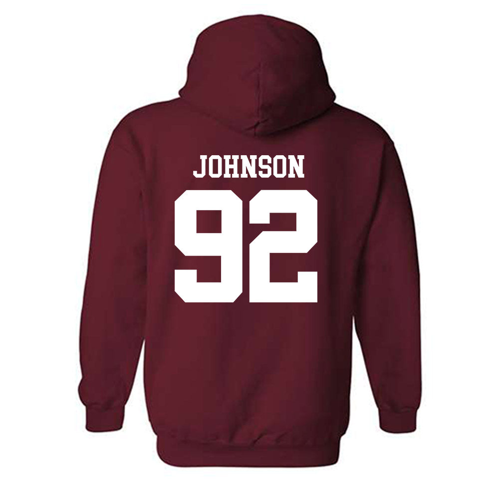 UMass - NCAA Football : Romando Johnson - Generic Shersey Hooded Sweatshirt-1