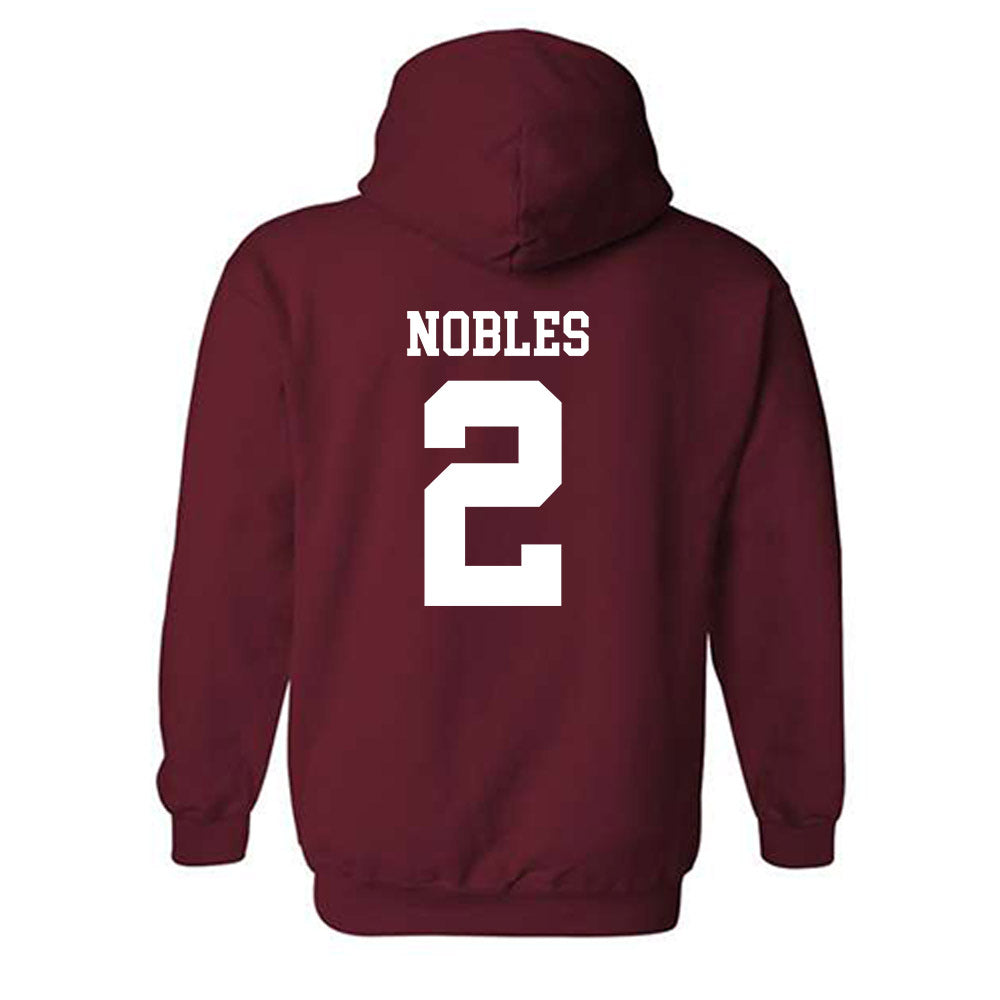UMass - NCAA Football : Joshua Nobles - Generic Shersey Hooded Sweatshirt-1