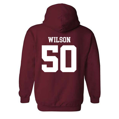 UMass - NCAA Football : Gavin Wilson - Generic Shersey Hooded Sweatshirt-1