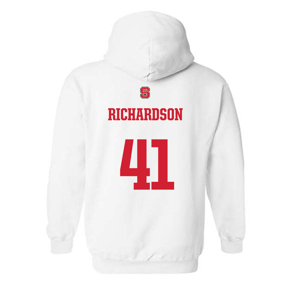 NC State - NCAA Football : AJ Richardson - Generic Shersey Hooded Sweatshirt-1