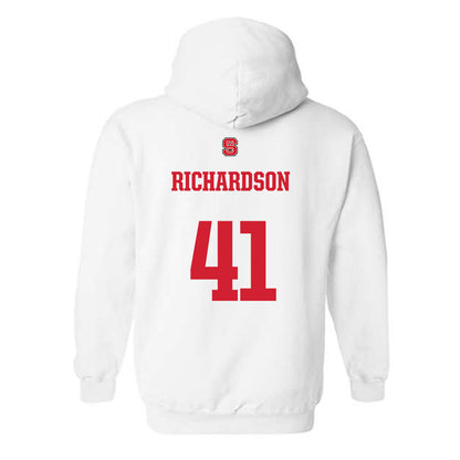 NC State - NCAA Football : AJ Richardson - Generic Shersey Hooded Sweatshirt-1