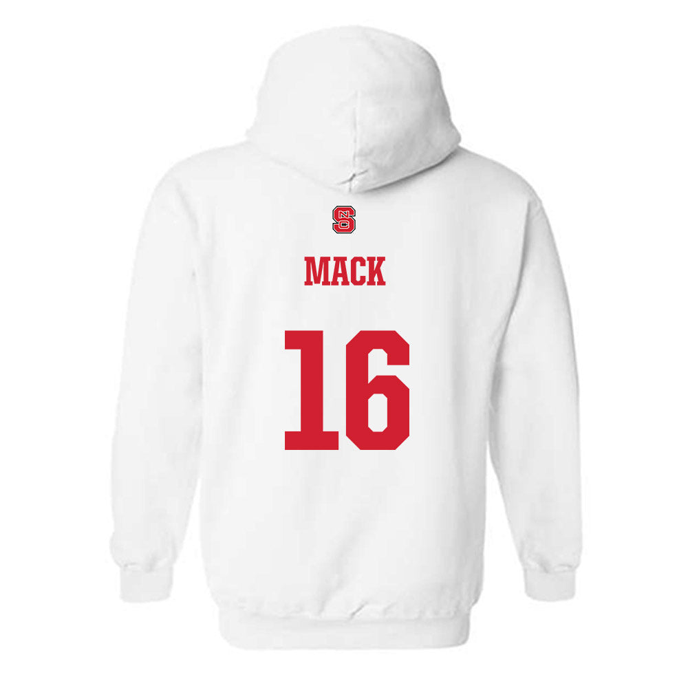 NC State - NCAA Football : King Mack - Generic Shersey Hooded Sweatshirt-1