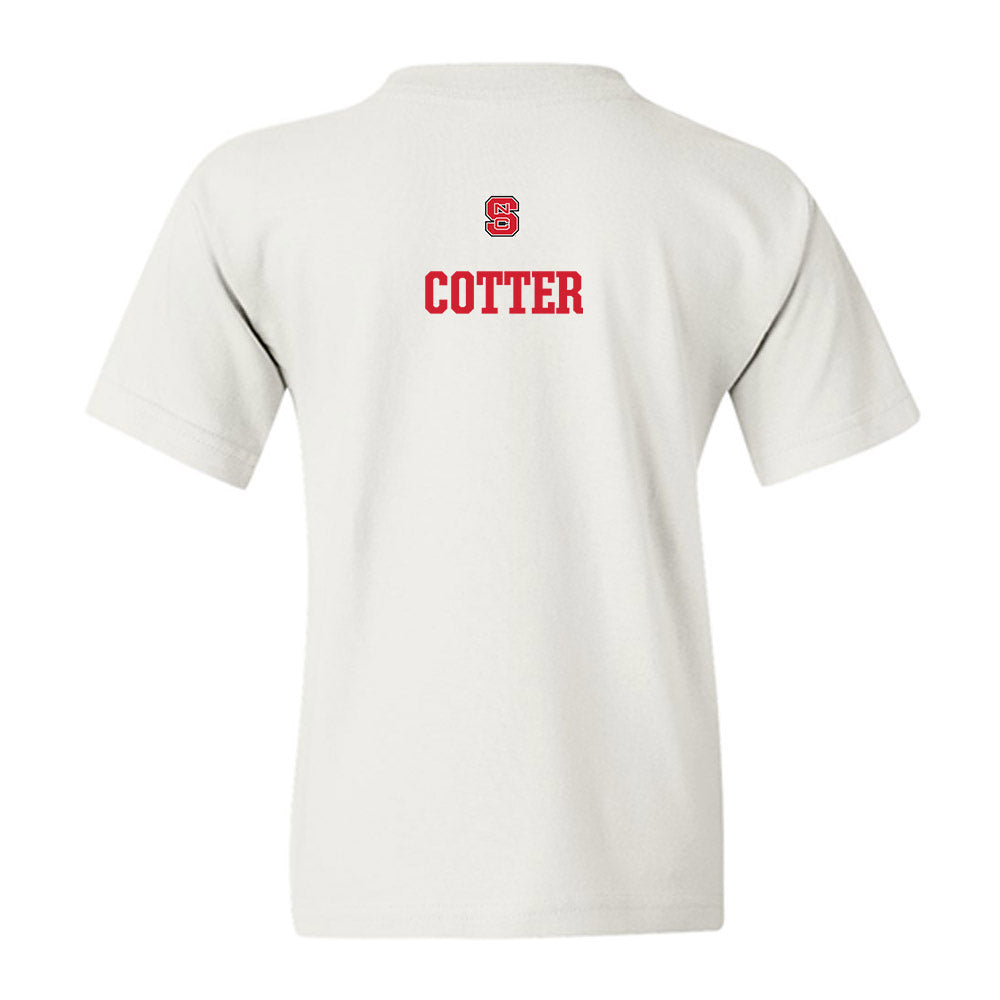 NC State - NCAA Women's Swimming & Diving : Keelan Cotter - Generic Shersey Youth T-Shirt-1