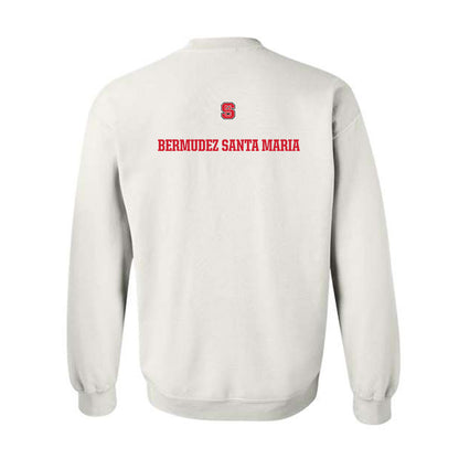 NC State - NCAA Men's Swimming & Diving : Simon Bermudez Santa Maria - Generic Shersey Crewneck Sweatshirt