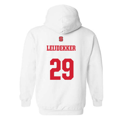 NC State - NCAA Women's Soccer : Fien Leijdekker - Generic Shersey Hooded Sweatshirt-1
