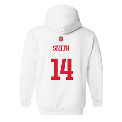 NC State - NCAA Football : Jacob Smith - Generic Shersey Hooded Sweatshirt-1