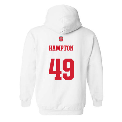 NC State - NCAA Football : Jailun Hampton - Generic Shersey Hooded Sweatshirt-1