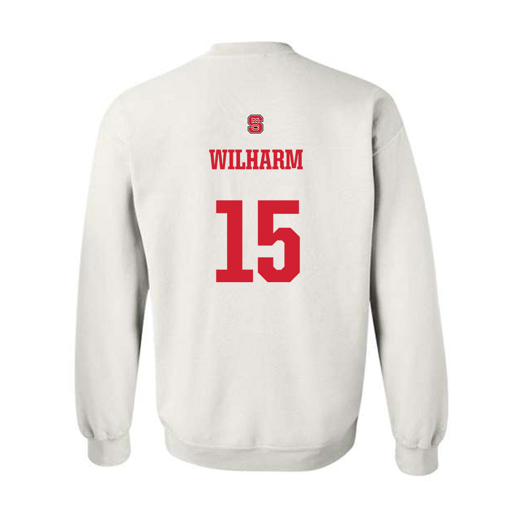 NC State - NCAA Football : Hudson Wilharm - Generic Shersey Crewneck Sweatshirt-1