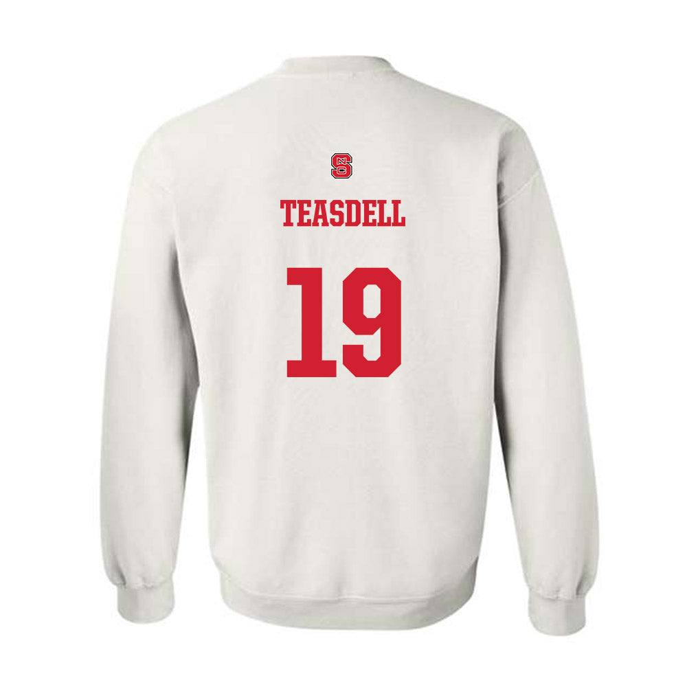 NC State - NCAA Football : Tristan Teasdell - Generic Shersey Crewneck Sweatshirt-1
